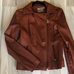 ASOS Brown Faux Leather Jacket